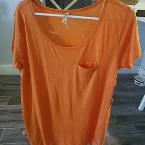 RVCA orange t-shirt